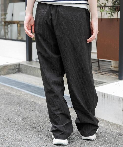 FORK&SPOON(フォークアンドスプーン)の「FORK&SPOON アニヴェンサッカーパンツ(その他パンツ・レディース・ダークブラウン/ブラック・1/2)」の5枚目の写真