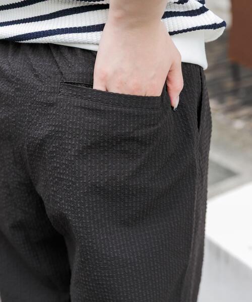 FORK&SPOON(フォークアンドスプーン)の「FORK&SPOON アニヴェンサッカーパンツ(その他パンツ・レディース・ダークブラウン/ブラック・1/2)」の8枚目の写真