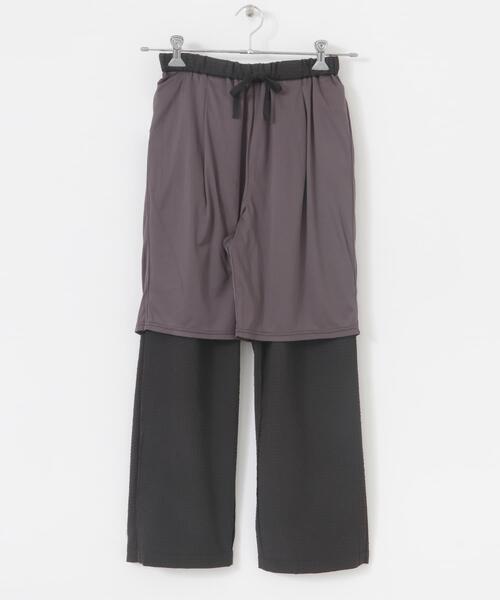 FORK&SPOON(フォークアンドスプーン)の「FORK&SPOON アニヴェンサッカーパンツ(その他パンツ・レディース・ダークブラウン/ブラック・1/2)」の19枚目の写真