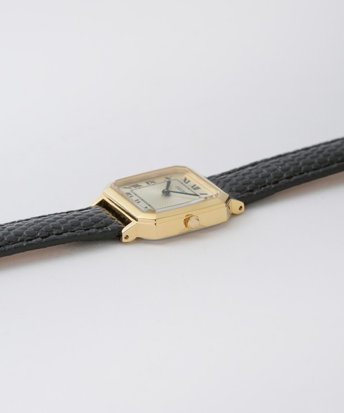 巨*人様 SEIKO ブラック アナログ腕時計 K1918] SEIKO マーベル19石 18KYG黒文字盤 [販売済]