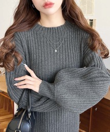 moment+（モーメントプラス）の「ボトルネックニットワンピース（ワンピース）」