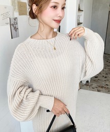 ボトルネック」に該当するレディースのワンピース（長袖）ファッション