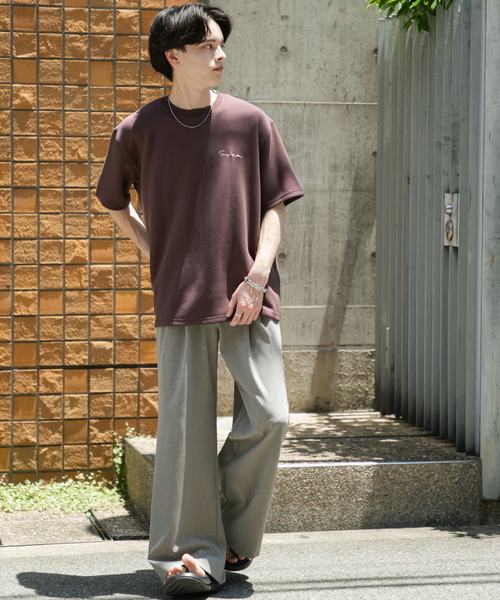 SENSE OF PLACE by URBAN RESEARCH（センスオブプレイスバイアーバンリサーチ）の「2タックフレアワイドスラックス（その他パンツ・メンズ・ライトベージュ/ブラック/ベージュ・LARGE/MEDIUM）」の15枚目の写真