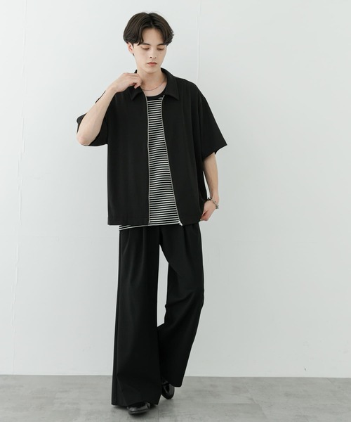 SENSE OF PLACE by URBAN RESEARCH（センスオブプレイスバイアーバンリサーチ）の「2タックフレアワイドスラックス（その他パンツ・メンズ・ライトベージュ/ブラック/ベージュ・LARGE/MEDIUM）」の20枚目の写真