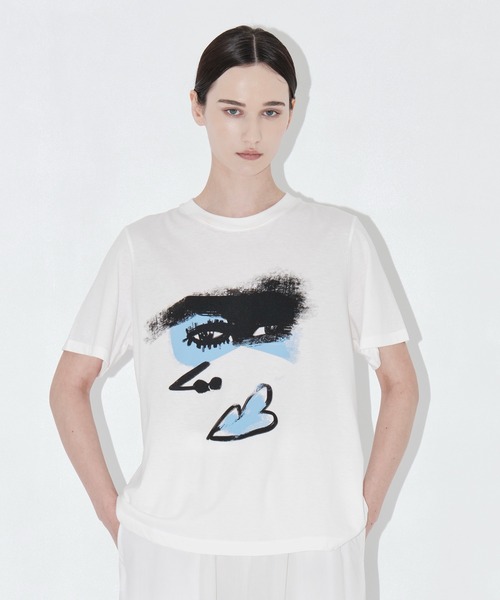 AKIRANAKA(アキラナカ)の「【AKIRANAKA/アキラナカ】EX.Graphic Art Tee B別注グラフィックアートTシャツ(Tシャツ/カットソー・レディース・ホワイト・FREE)」の7枚目の写真