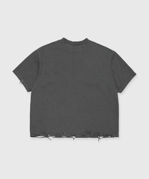 JOSE MOON ダメージTシャツ レディース JOSE MOON tシャツ OVERDIE T SHIRT/オーバーダイTシャツ