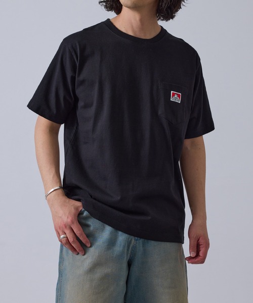 JUNRED(ジュンレッド)の「【BENDAVIS別注】1ポイントTシャツ(Tシャツ/カットソー・メンズ・チャコールグレー/ブラック/ホワイト/グリーン/ネイビー・L/LL/M)」の6枚目の写真