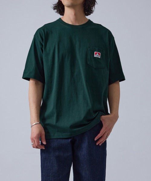 JUNRED(ジュンレッド)の「【BENDAVIS別注】1ポイントTシャツ(Tシャツ/カットソー・メンズ・チャコールグレー/ブラック/ホワイト/グリーン/ネイビー・L/LL/M)」の8枚目の写真