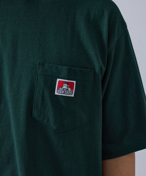 JUNRED(ジュンレッド)の「【BENDAVIS別注】1ポイントTシャツ(Tシャツ/カットソー・メンズ・チャコールグレー/ブラック/ホワイト/グリーン/ネイビー・L/LL/M)」の11枚目の写真