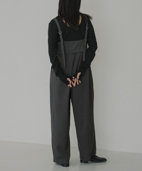 hellam(へラム)の「2wayビスチェキャミサロペット(サロペット/オーバーオール・レディース・チャコール/ブラウン/ブラック・FREE)」の7枚目の写真