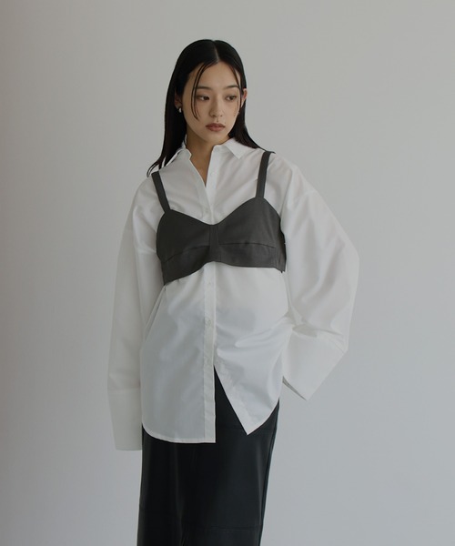 hellam(へラム)の「2wayビスチェキャミサロペット(サロペット/オーバーオール・レディース・チャコール/ブラウン/ブラック・FREE)」の11枚目の写真