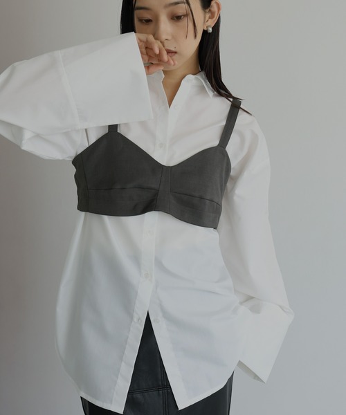 hellam(へラム)の「2wayビスチェキャミサロペット(サロペット/オーバーオール・レディース・チャコール/ブラウン/ブラック・FREE)」の12枚目の写真