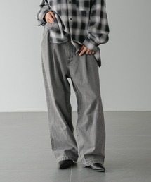 LOWRYS FARM | 【LFM(U)】デニムタックワイドパンツ 571356(デニムパンツ)