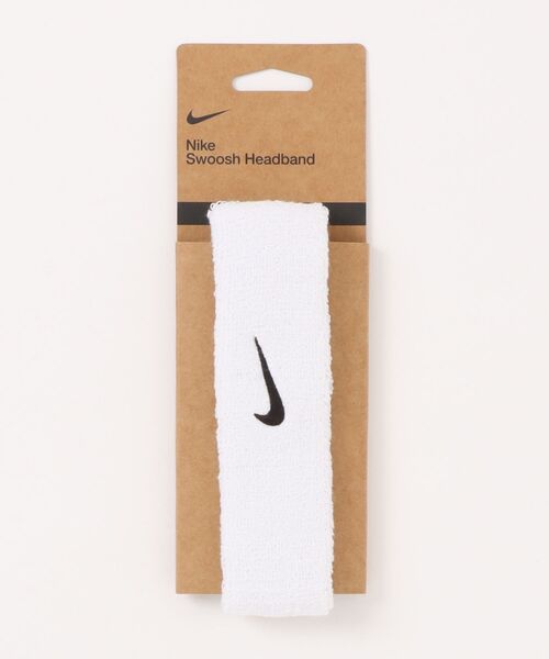 NIKE（ナイキ）の「《NIKEアパレル》ｽｳｯｼｭ ｸﾗｼｯｸ ﾍｯﾄﾞﾊﾞﾝﾄﾞ（ヘアバンド・メンズ・グレー/ホワイト×ブラック/ブラック×ホワイト/ホワイト系その他/ブルー系その他/ベージュ系その他・フリー）」の2枚目の写真