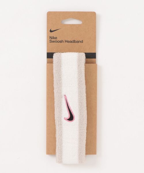 NIKE（ナイキ）の「《NIKEアパレル》ｽｳｯｼｭ ｸﾗｼｯｸ ﾍｯﾄﾞﾊﾞﾝﾄﾞ（ヘアバンド・メンズ・グレー/ホワイト×ブラック/ブラック×ホワイト/ホワイト系その他/ブルー系その他/ベージュ系その他・フリー）」の5枚目の写真