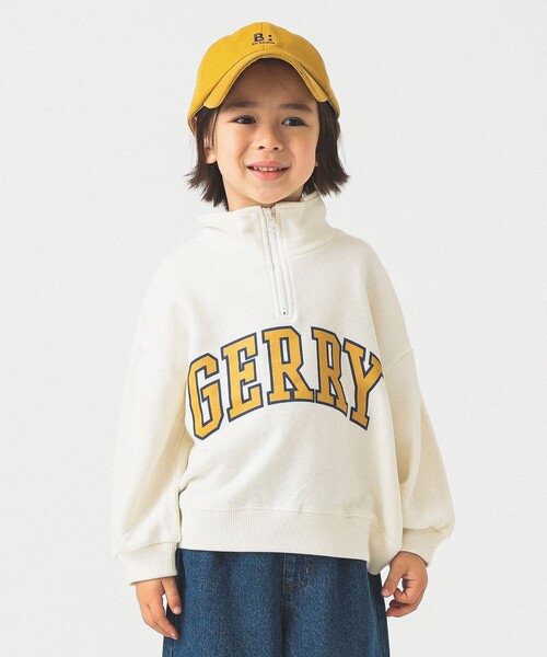 B:MING by BEAMS(ビーミングバイビームス)の「【別注】GERRY / ハーフジップ スウェット プルオーバー 2025FW(110~150cm)(スウェット・キッズ・グレー系その他/アイボリー・110/120/130/140/150)」の2枚目の写真