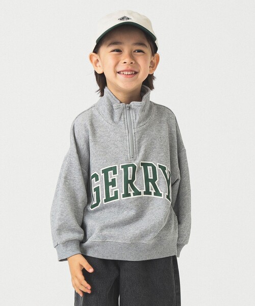 B:MING by BEAMS(ビーミングバイビームス)の「【別注】GERRY / ハーフジップ スウェット プルオーバー 2025FW(110~150cm)(スウェット・キッズ・グレー系その他/アイボリー・110/120/130/140/150)」の4枚目の写真