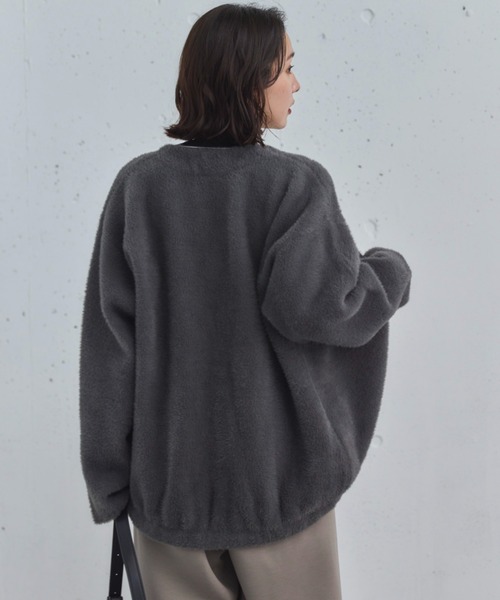 Doux archives（ドゥアルシーヴ）の「【昨年即完売アイテム】ダブルフェイスシャギーカーデ（カーディガン/ボレロ・レディース・ブラウン/チャコールグレー/ブルー/アイボリー・FREE）」の21枚目の写真