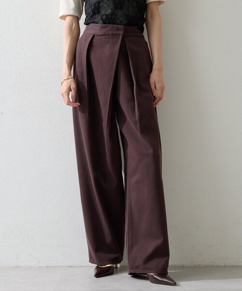 Whim Gazette（ウィムガゼット）の「ラップデニムパンツ（デニムパンツ・レディース・ブラウン/ピンク/ブルー・38/36）」の18枚目の写真