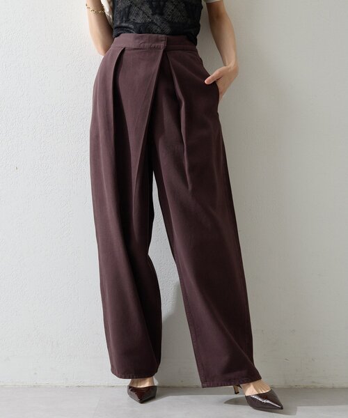 Whim Gazette（ウィムガゼット）の「ラップデニムパンツ（デニムパンツ・レディース・ブラウン/ピンク/ブルー・38/36）」の13枚目の写真