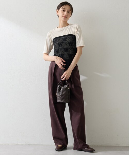 Whim Gazette（ウィムガゼット）の「ラップデニムパンツ（デニムパンツ・レディース・ブラウン/ピンク/ブルー・38/36）」の14枚目の写真