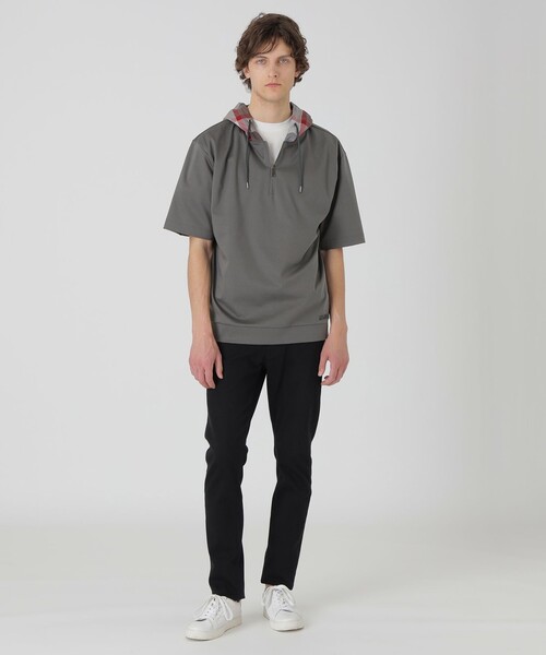 BLACK LABEL CRESTBRIDGE（ブラックレーベル・クレストブリッジ）の「【一部店舗限定】チェックフードプルオーバーパーカー（パーカー・メンズ・ブラック/オフホワイト/チャコールグレー/ベージュ系その他・S/M/L/XL）」の10枚目の写真