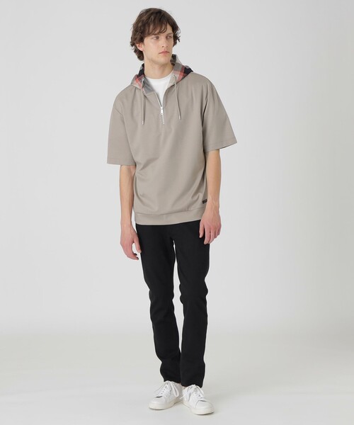 BLACK LABEL CRESTBRIDGE（ブラックレーベル・クレストブリッジ）の「【一部店舗限定】チェックフードプルオーバーパーカー（パーカー・メンズ・ブラック/オフホワイト/チャコールグレー/ベージュ系その他・S/M/L/XL）」の20枚目の写真