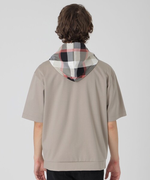 BLACK LABEL CRESTBRIDGE（ブラックレーベル・クレストブリッジ）の「【一部店舗限定】チェックフードプルオーバーパーカー（パーカー・メンズ・ブラック/オフホワイト/チャコールグレー/ベージュ系その他・S/M/L/XL）」の22枚目の写真