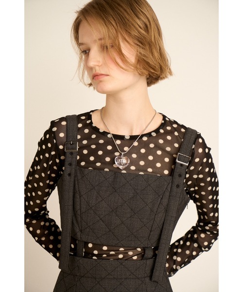 キルティング2wayジャンパースカート キルティング2WAYジャンパースカート