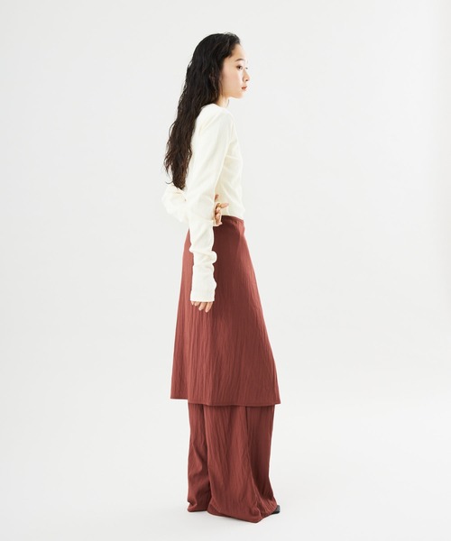 Muscat(マスカット)の「ワイドシルエット ラップパンツ(その他パンツ・レディース・ベージュ/ブラウン/ブラック・F)」の18枚目の写真