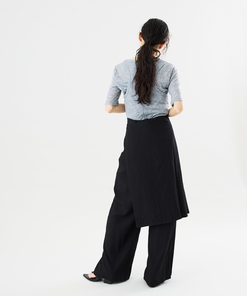 Muscat(マスカット)の「ワイドシルエット ラップパンツ(その他パンツ・レディース・ベージュ/ブラウン/ブラック・F)」の8枚目の写真