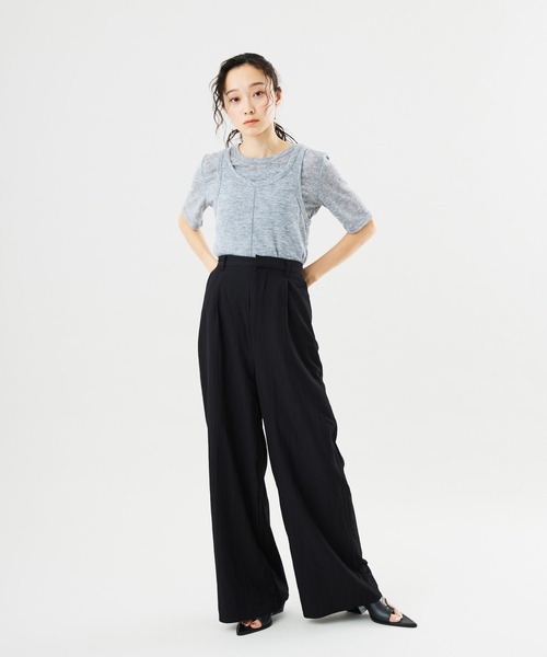 Muscat(マスカット)の「ワイドシルエット ラップパンツ(その他パンツ・レディース・ベージュ/ブラウン/ブラック・F)」の11枚目の写真