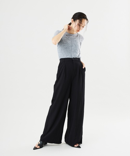 Muscat(マスカット)の「ワイドシルエット ラップパンツ(その他パンツ・レディース・ベージュ/ブラウン/ブラック・F)」の5枚目の写真