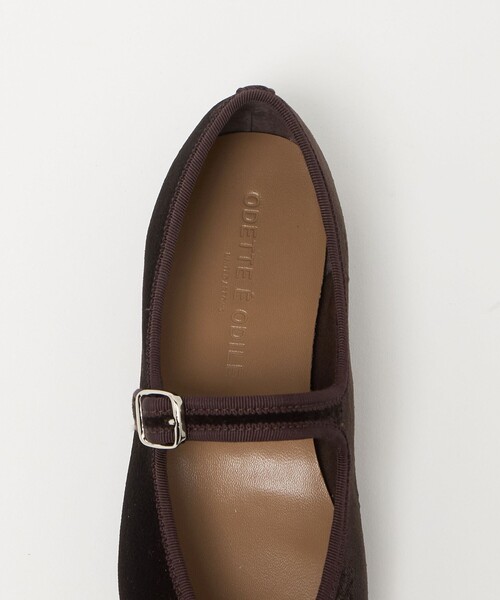 ODETTE E ODILE（オデットエオディール）の「メリージェーンソフト フラット10↑（パンプス・レディース・ブラック/ダークブラウン・24cm/25.5cm/25cm/23.5cm/23cm/22.5cm/22cm/24.5cm）」の13枚目の写真