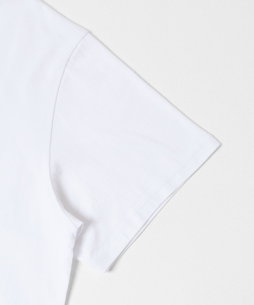 EKAL（エカル）の「『別注』La Hutte×EKAL　ロゴデザインTシャツ（Tシャツ/カットソー・レディース・ホワイト/ブラウン・ONE）」の22枚目の写真