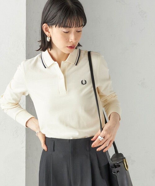 フレッドペリー 半袖ポロシャツ ベージュ FRED PERRY｜フレッドペリーのポロシャツ（ベージュ系）通販
