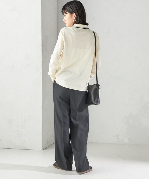 FRED PERRY（フレッドペリー）の「FRED PERRY:G3636 FRED PERRY SHIRT（ポロシャツ・レディース・ネイビー/ナチュラル・ONE SIZE）」の5枚目の写真