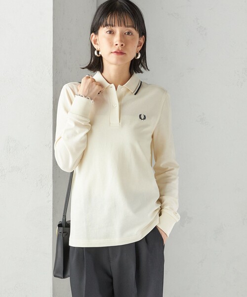 FRED PERRY（フレッドペリー）の「FRED PERRY:G3636 FRED PERRY SHIRT（ポロシャツ・レディース・ネイビー/ナチュラル・ONE SIZE）」の8枚目の写真