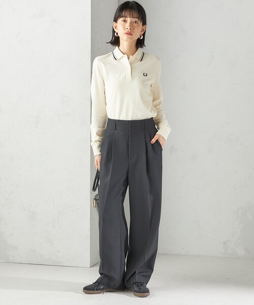 FRED PERRY（フレッドペリー）の「FRED PERRY:G3636 FRED PERRY SHIRT（ポロシャツ・レディース・ネイビー/ナチュラル・ONE SIZE）」の13枚目の写真