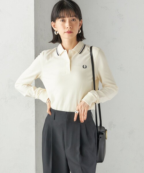 FRED PERRY（フレッドペリー）の「FRED PERRY:G3636 FRED PERRY SHIRT（ポロシャツ・レディース・ネイビー/ナチュラル・ONE SIZE）」の19枚目の写真