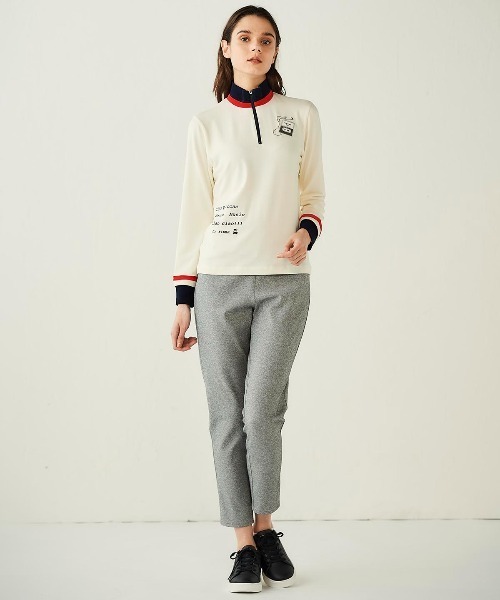 Picone CLUB（ピッコーネクラブ）の「ベロアライン保温起毛プルオーバー（Tシャツ/カットソー・レディース・ピンク/ネイビー/ホワイト・L/M/S）」の15枚目の写真