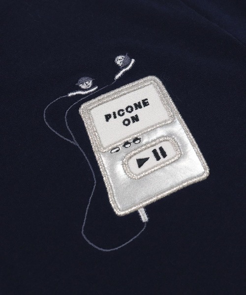Picone CLUB（ピッコーネクラブ）の「ベロアライン保温起毛プルオーバー（Tシャツ/カットソー・レディース・ピンク/ネイビー/ホワイト・L/M/S）」の21枚目の写真