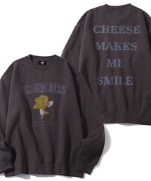 TOM&JERRY（トムアンドジェリー）の「【Tom & Jerry/トム & ジェリー】アートワークデザイン ユーズド風 クルーネック スウェット トレーナー 裏起毛（スウェット）」