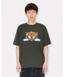 KENZO | 'KENZO Happy Tiger' エンブロイド コットン Tシャツ(Tシャツ/カットソー)