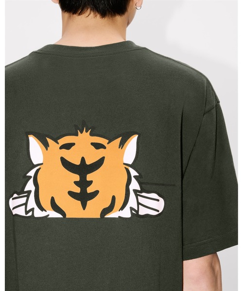 KENZO（ケンゾー）の「'KENZO Happy Tiger' エンブロイド コットン Tシャツ（Tシャツ/カットソー・メンズ・グリーン系その他3・X-LARGE/SMALL/LARGE/X-SMALL/MEDIUM）」の3枚目の写真