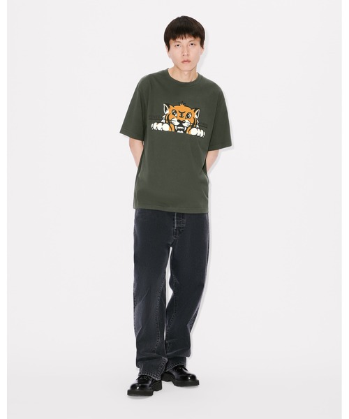 KENZO（ケンゾー）の「'KENZO Happy Tiger' エンブロイド コットン Tシャツ（Tシャツ/カットソー・メンズ・グリーン系その他3・X-LARGE/SMALL/LARGE/X-SMALL/MEDIUM）」の5枚目の写真