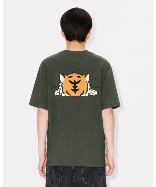 KENZO（ケンゾー）の「'KENZO Happy Tiger' エンブロイド コットン Tシャツ（Tシャツ/カットソー・メンズ・グリーン系その他3・X-LARGE/SMALL/LARGE/X-SMALL/MEDIUM）」の4枚目の写真