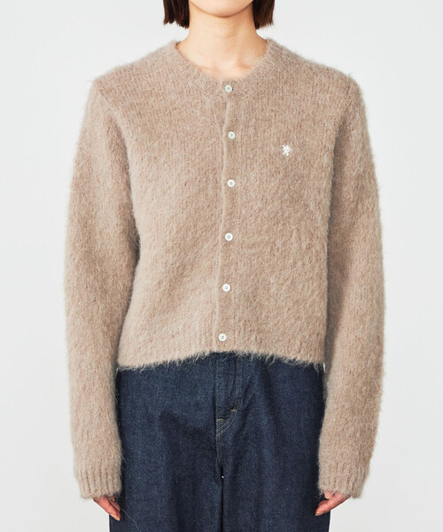 Gymphlex | シャギーニット ショートカーディガン WOMEN（カーディガン