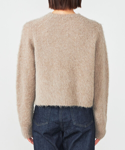 Gymphlex | シャギーニット ショートカーディガン WOMEN（カーディガン