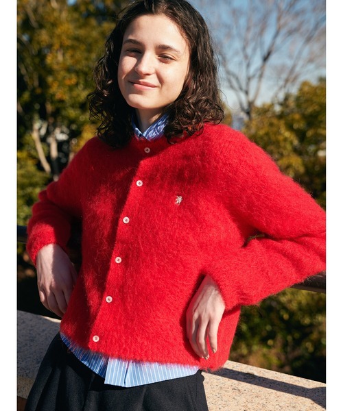 Gymphlex | シャギーニット ショートカーディガン WOMEN